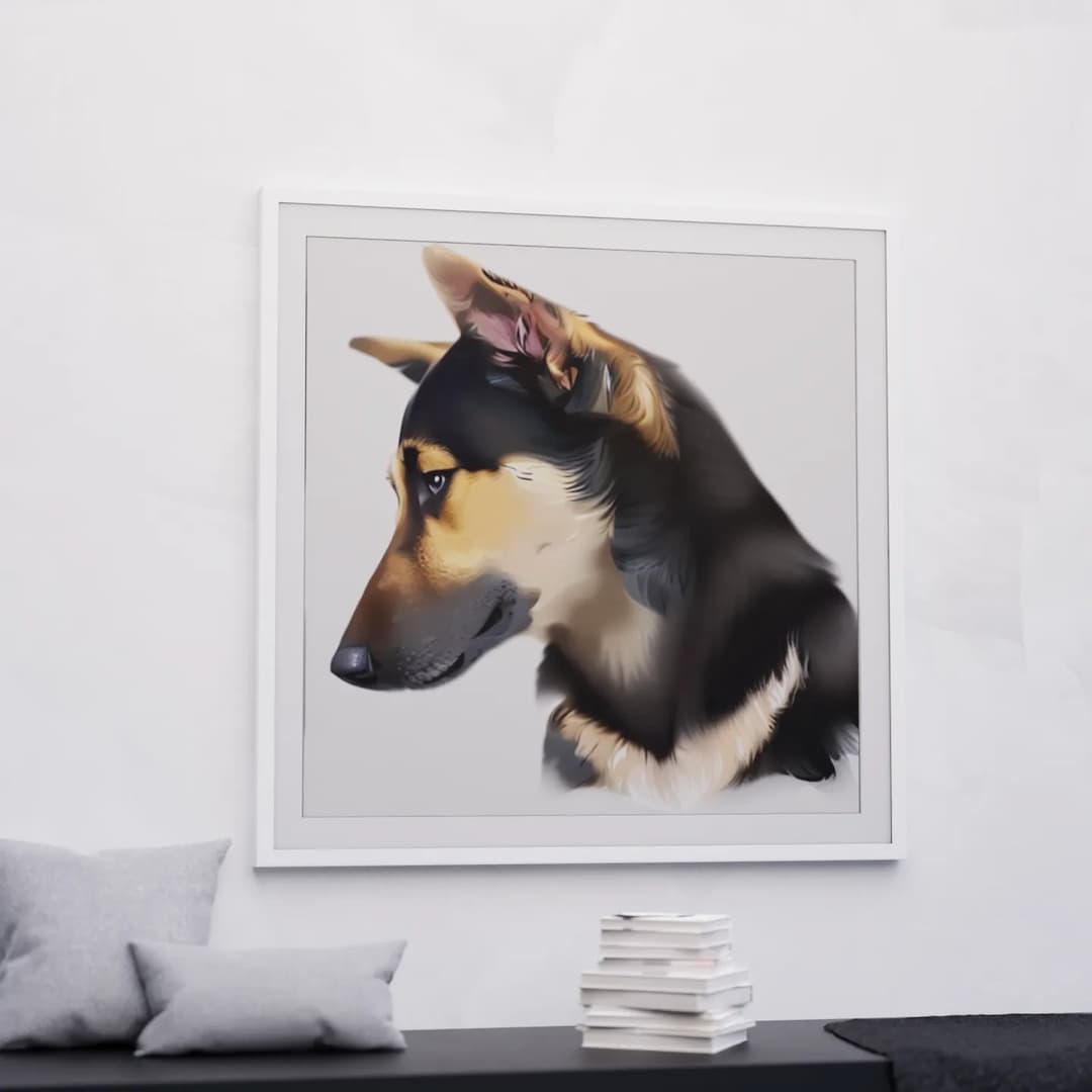Customized Pet Portrait Example